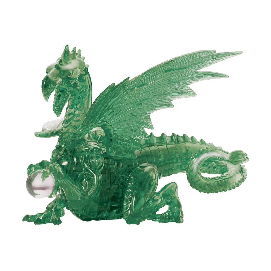 3D Crystal Puzzle - Dragon (Green): 56 Pcs