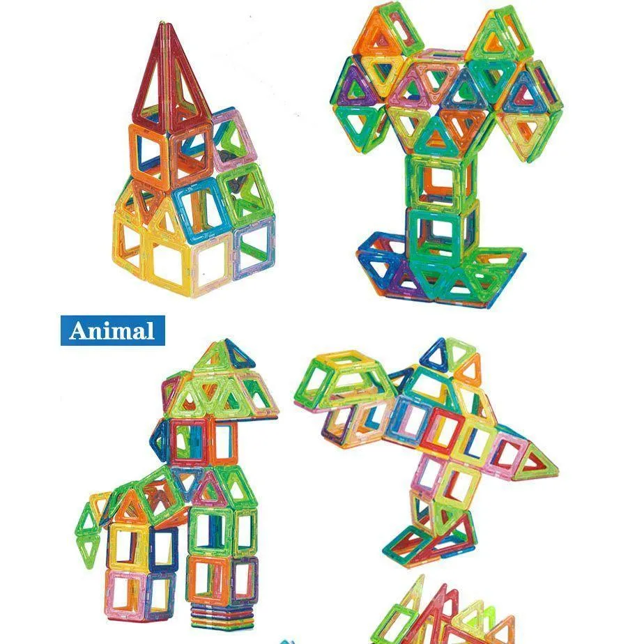 3D Magnetic Building Blocks - Set