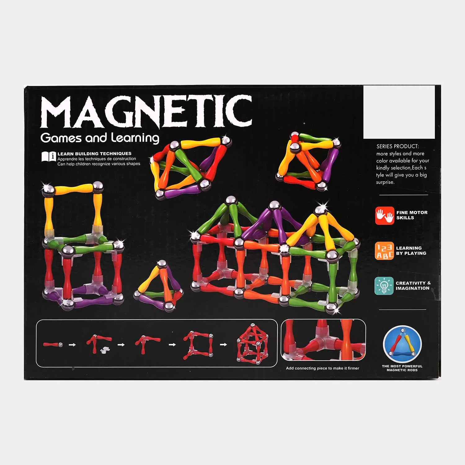 3D Magnetic Learning Building Blocks 90Pcs