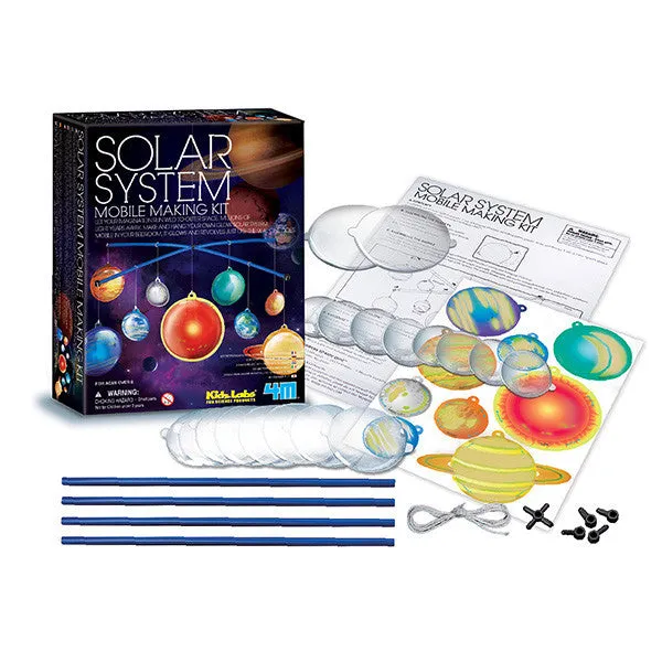 4M Kidz Labs / Glow Solar System Mobile Making Kit