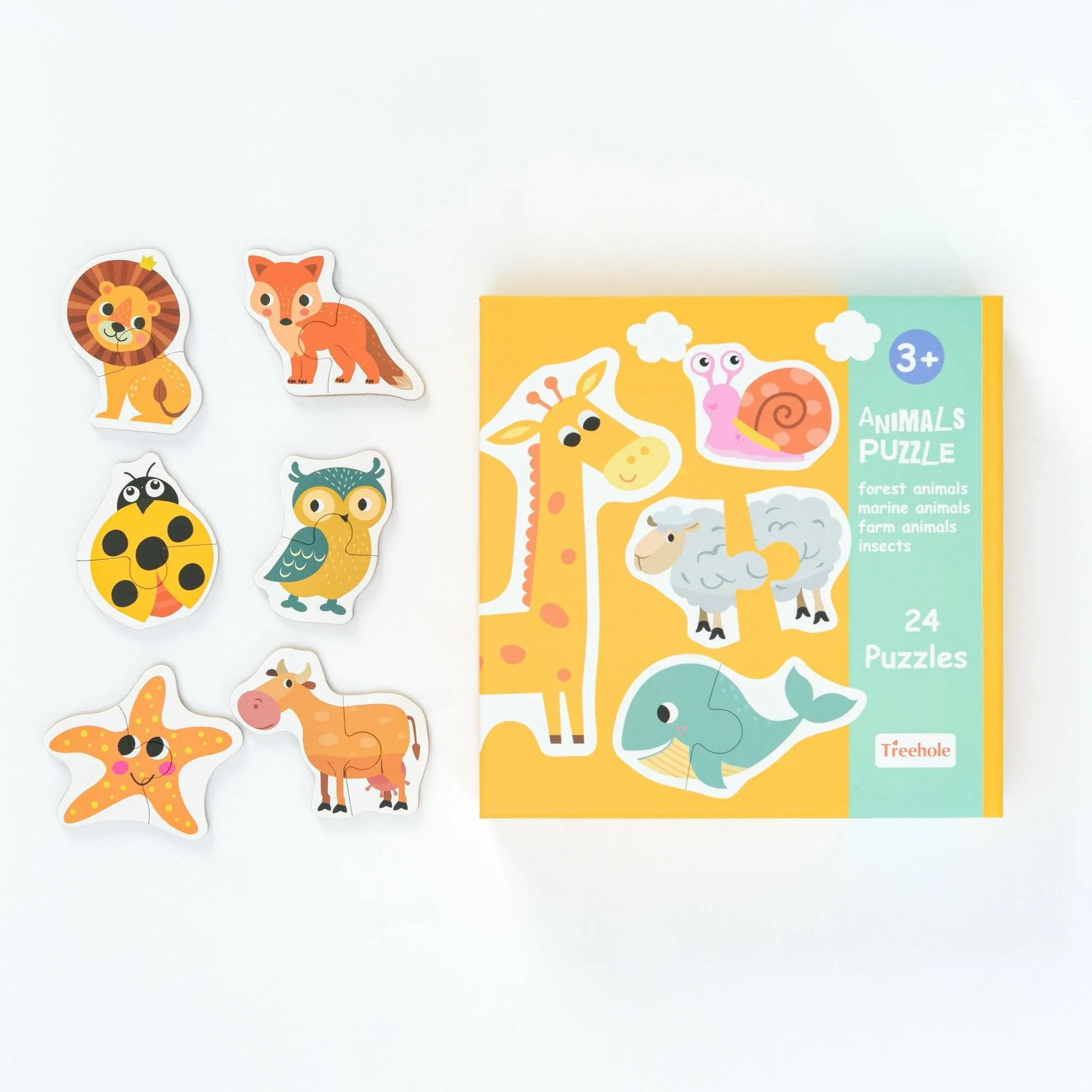 6 in 1 Wooden Toddlers Jigsaw Puzzles