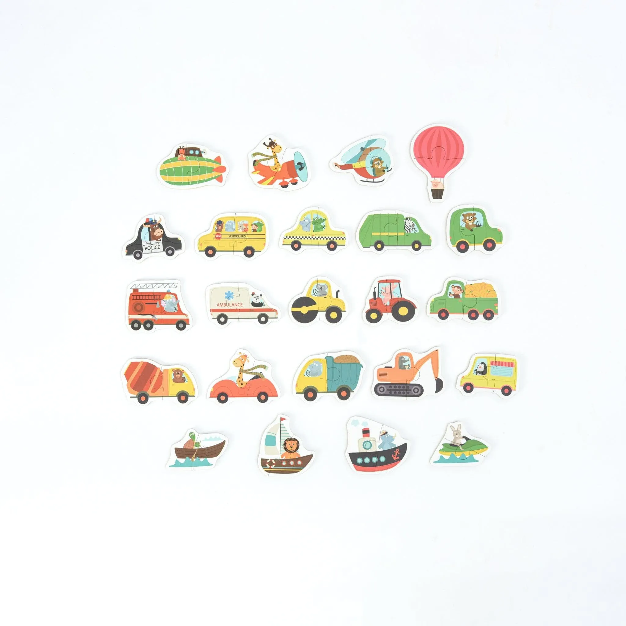 6 in 1 Wooden Toddlers Jigsaw Puzzles