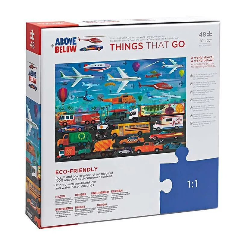 Above & Below - Things That Go - 48pc Puzzle