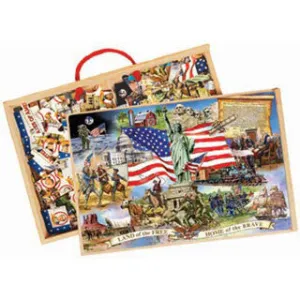 American Presidents 2 Wooden Puzzle Set