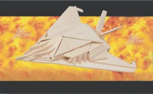 B2-Fighter plane Wooden 3-D Puzzle 40 pieces