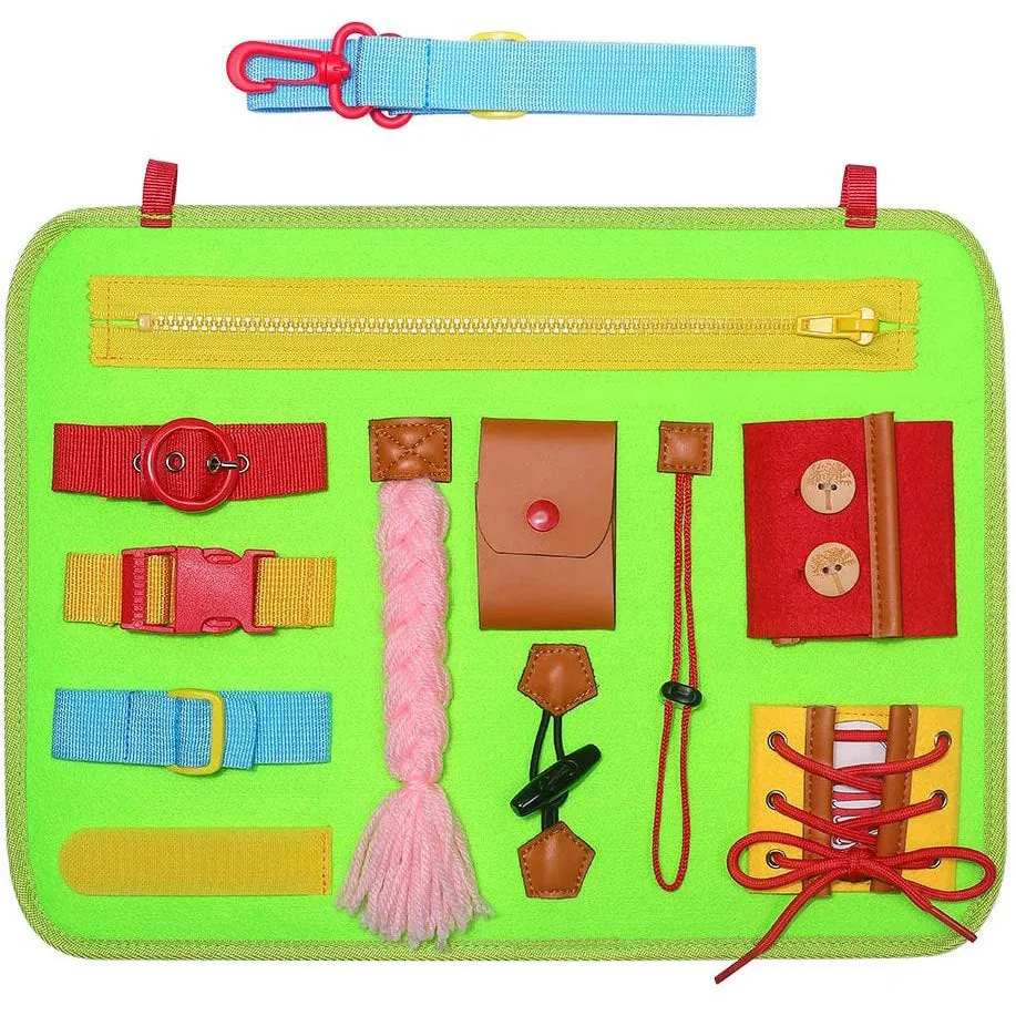 Baby learning dressing buckle zipper learning board