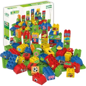 BiOBUDDi Educational Construction Blocks With 2 Baseplates 60Pcs