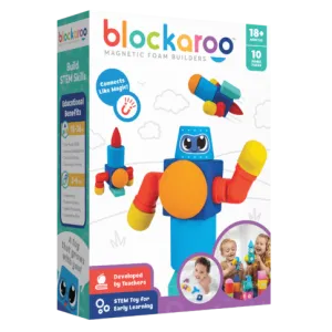 Blockaroo Magnetic Foam Blocks - Small - Robot 10pcs