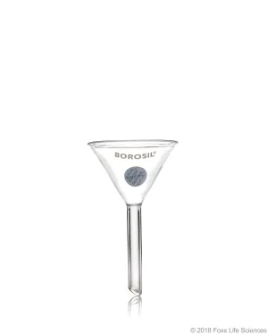 Borosil® Funnels - Short Stem - Plain - 60 deg 50 MM - ISO 4798 - 3.3 Borosilicate glass