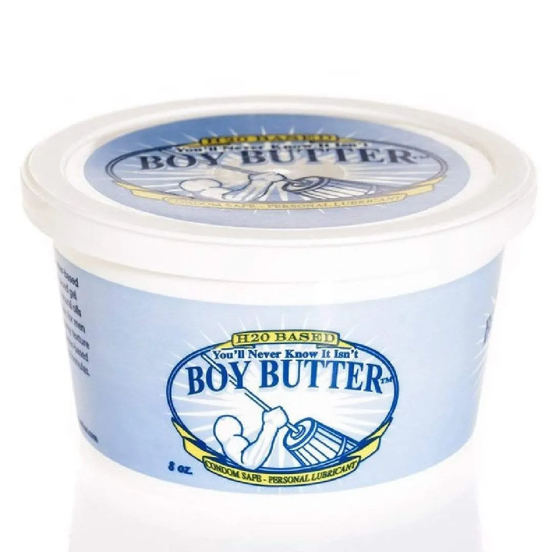 Boy Butter H20 Water Based Cream Lubricant 8 oz Tub