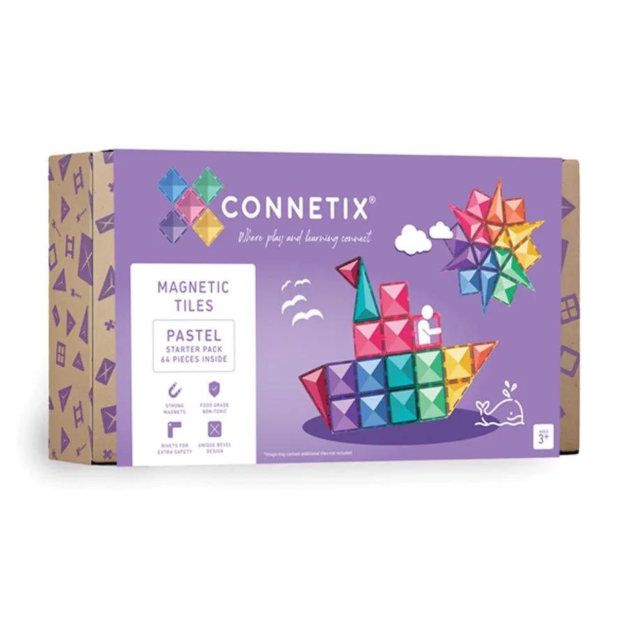 Connetix ''64 Piece Starter Pack, Pastel EU''