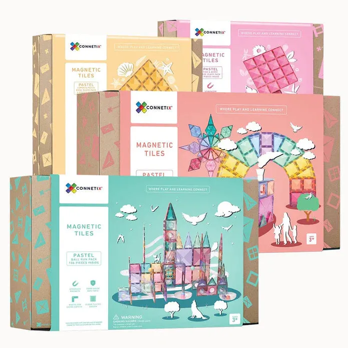 Connetix Tiles 312 Piece Pastel Complete Bundle