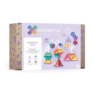 Connetix Tiles Pastel expansion set Pack EU | 48 pieces