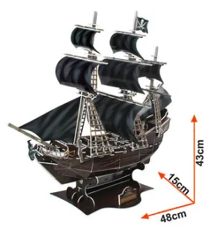 Cubic Fun 3D Puzzle The Queen Anne's Revenge Ship Small