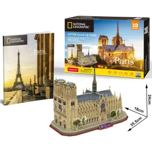 Cubic Fun National Geographic 3D Puzzle Notre-Dame De Paris Paris