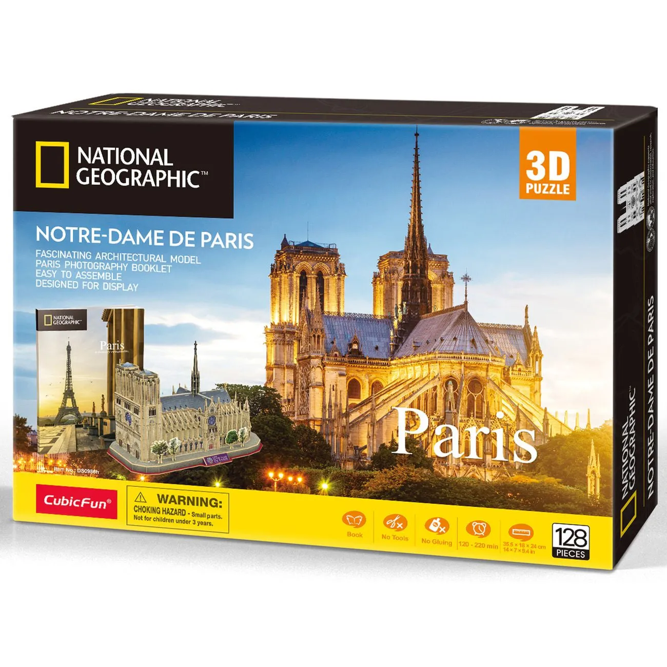 Cubic Fun National Geographic 3D Puzzle Notre-Dame De Paris Paris