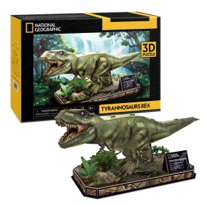 CubicFun National Geographic 52pc 3D Puzzle - T-Rex Dinosaur