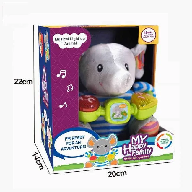 Cute Musical Plush Elephant for Kids