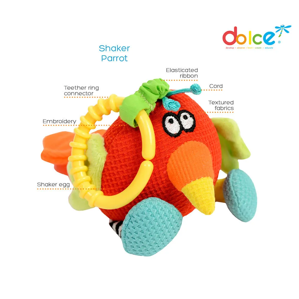 Dolce Toys Shaker Parrot