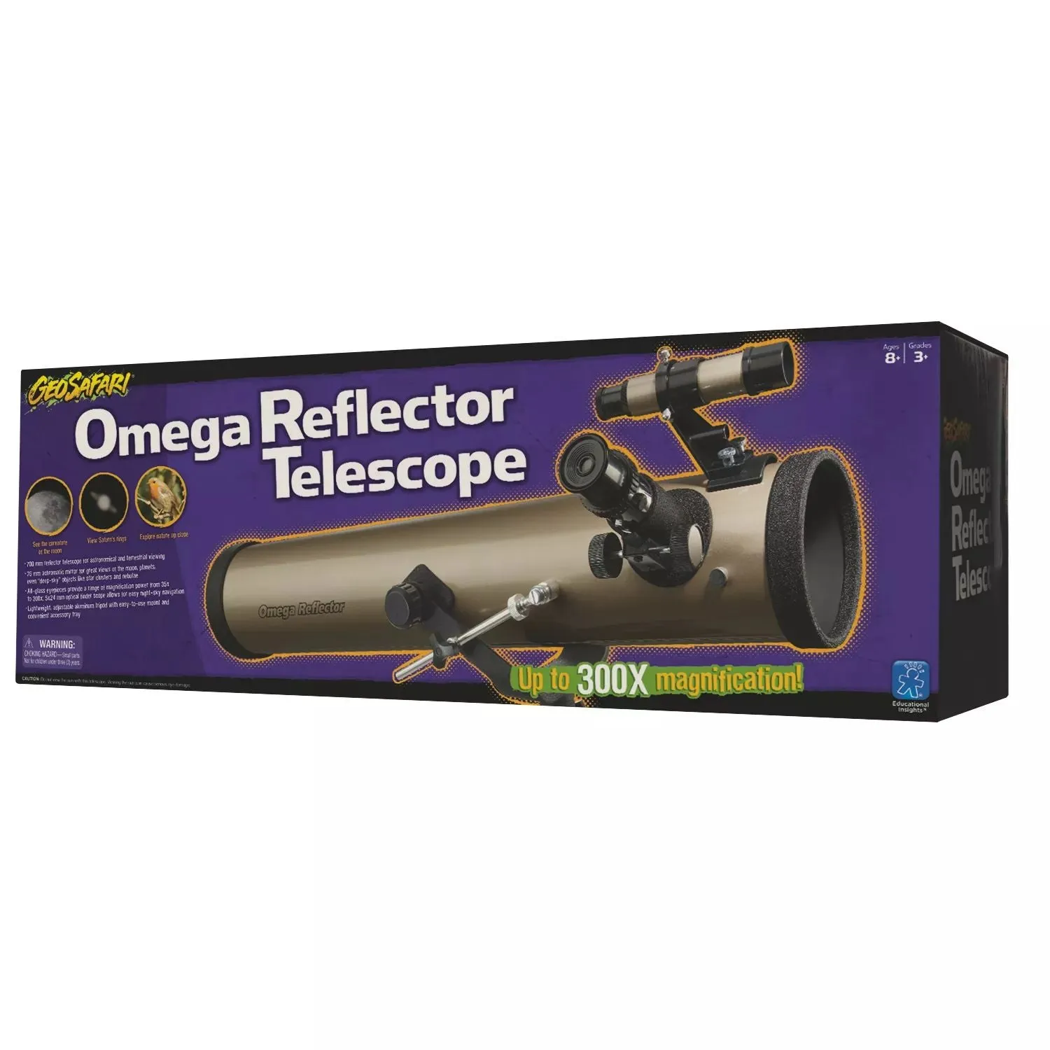 Educational Insights Geosafari 300x Omega Reflecting Telescope Educational Insights