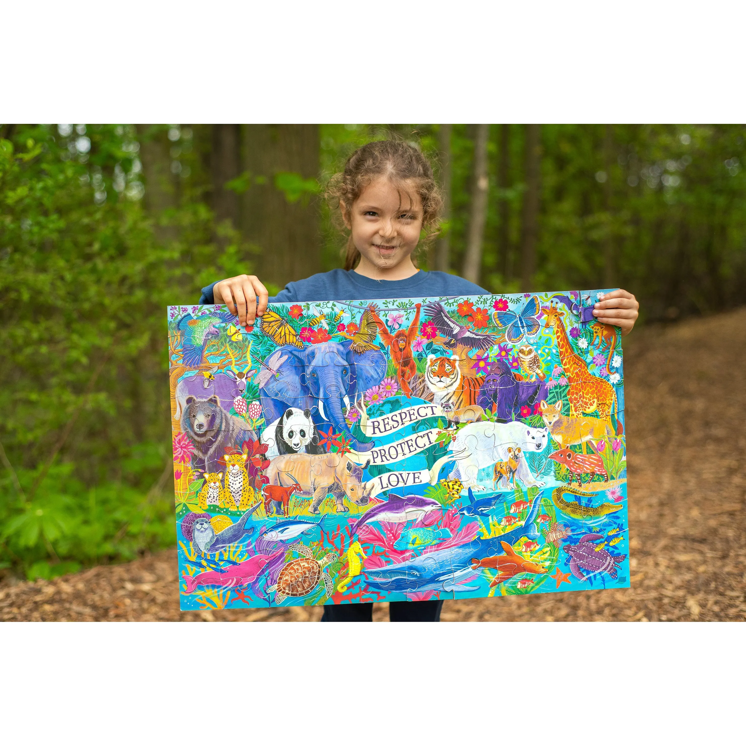 eeBoo Planet Earth 100 Piece Puzzle