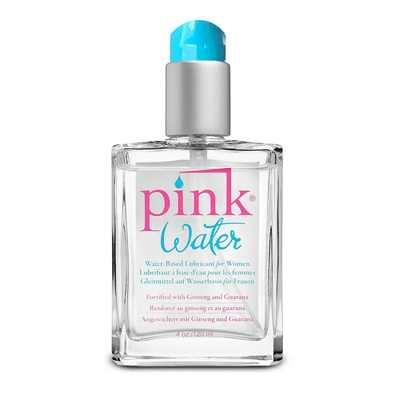 Empowered Products Pink Water Based Lube Glass Bottle