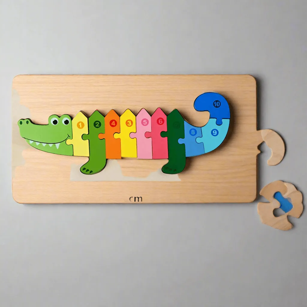 Engaging Animal & Vehicle Themed Wooden Puzzles: Colorful Educational Toy for Toddler Development