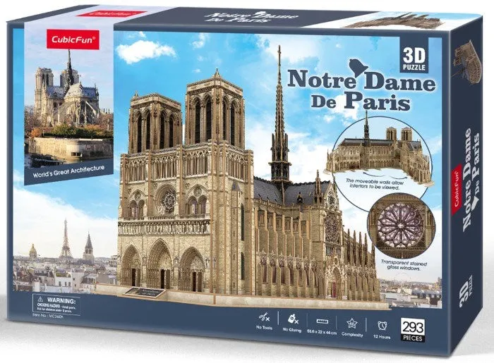 XXL Holdson 3D Puzzle of Notre Dame de Paris - Large Scale Model Kit