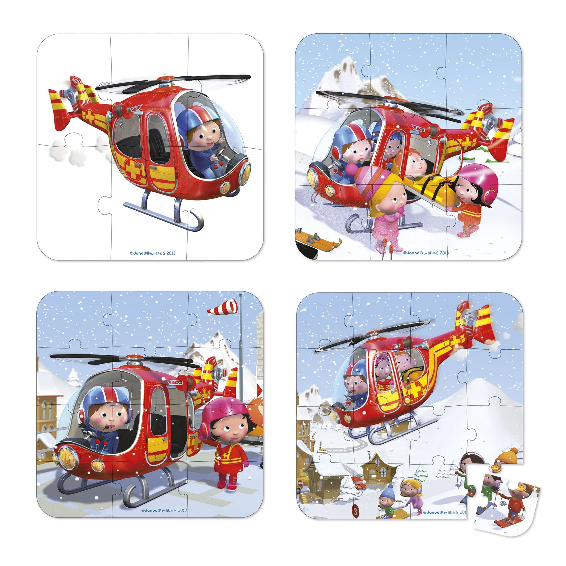 Janod Puzzles - Pierre's Helicopter