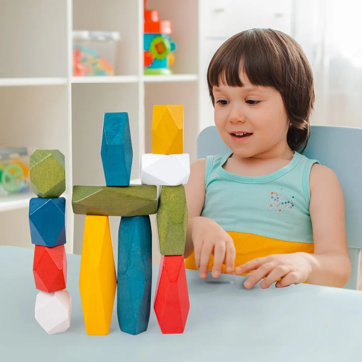 Jumbo Colored Stacking Stones