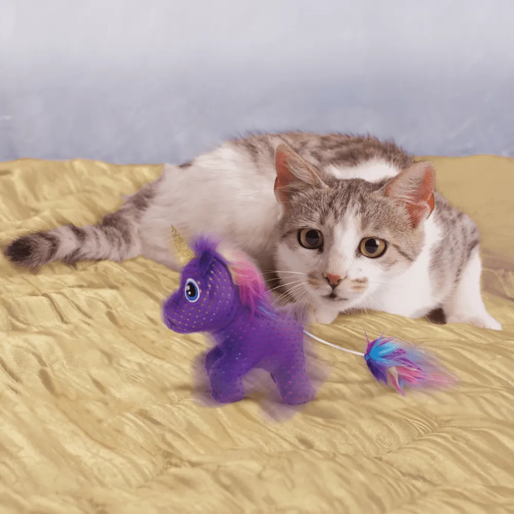 Kong Enchanted Buzzy Unicorn Toy for Cats