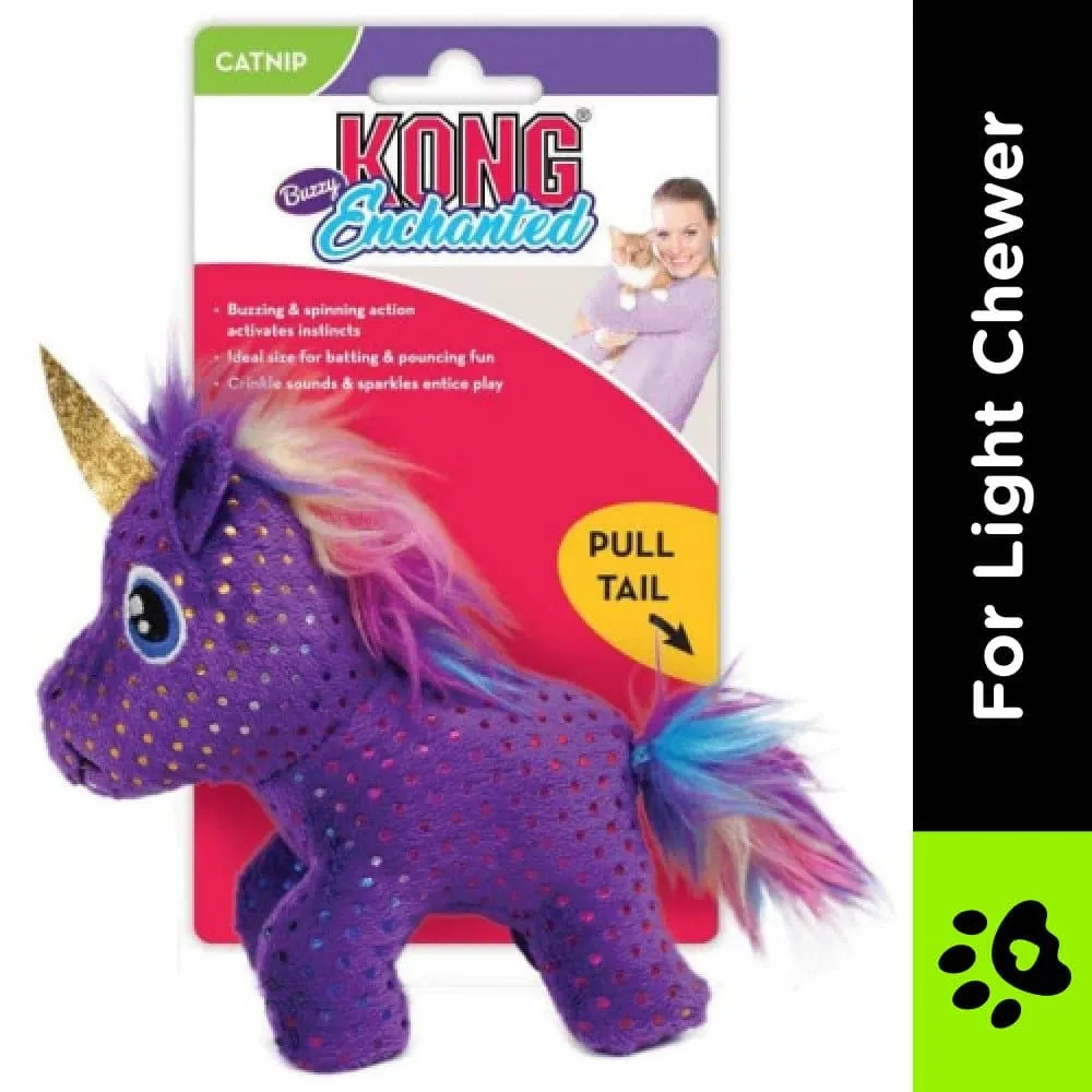 Kong Enchanted Buzzy Unicorn Toy for Cats