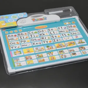 Learning Board 2in1 - Educational PAD for Kids Musical Board for Alphabet ABC Learning Toy Play Mat & Drawing with One Doodle Pen