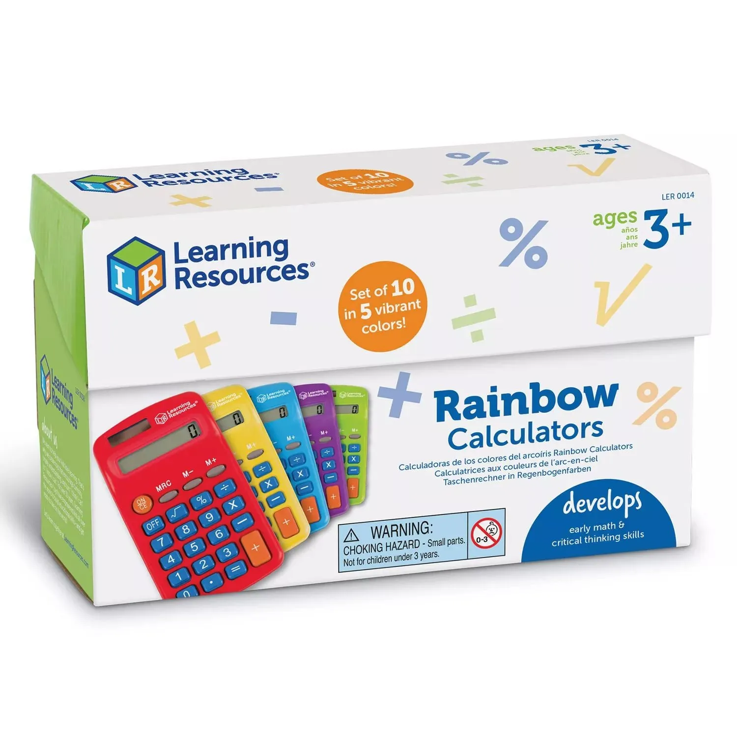 Learning Resources Rainbow Calculators Learning Resources