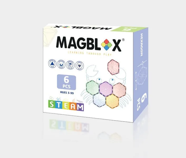 Magblox 6 Pcs Hexagon- Pastel