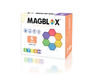 Magblox 6 Pcs Hexagon- Vivid