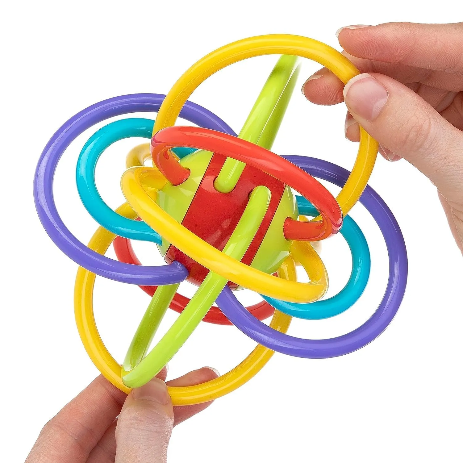 Magicwand Sensory Baby Teether Tube Ball Loopi Toy for New Borns【100% Safe & Non-Toxic】【6 Months & Up】【Multi-Colored】【Pack of 1】