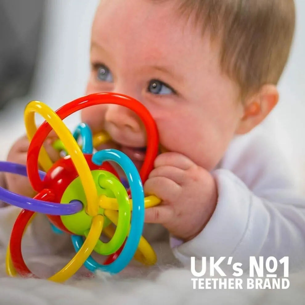 Magicwand Sensory Baby Teether Tube Ball Loopi Toy for New Borns【100% Safe & Non-Toxic】【6 Months & Up】【Multi-Colored】【Pack of 1】