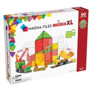 MAGNA-TILES® Builder XL 50-Piece Magnetic Construction Set