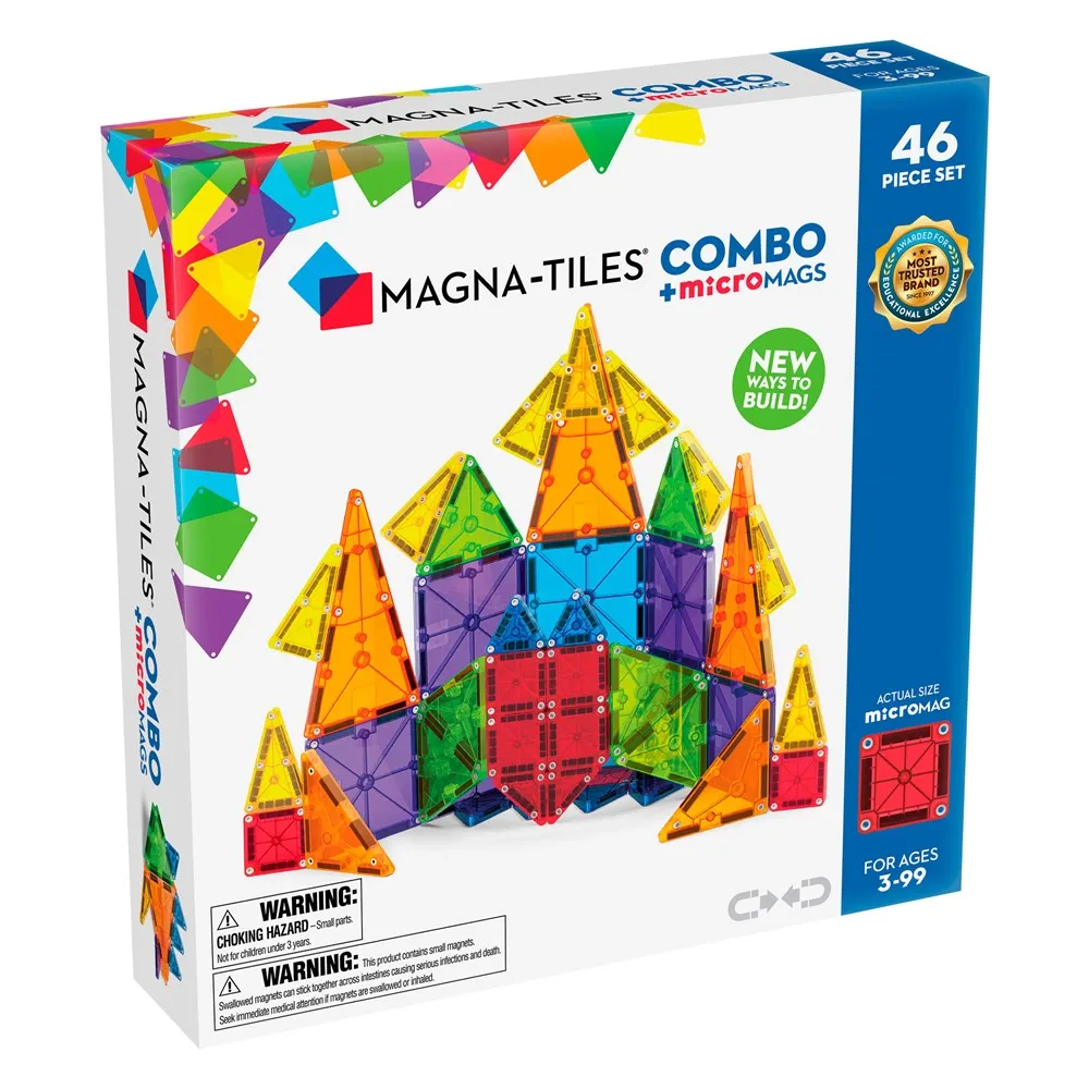 MAGNA-TILES - Combo   microMAGS - 46 Piece Set