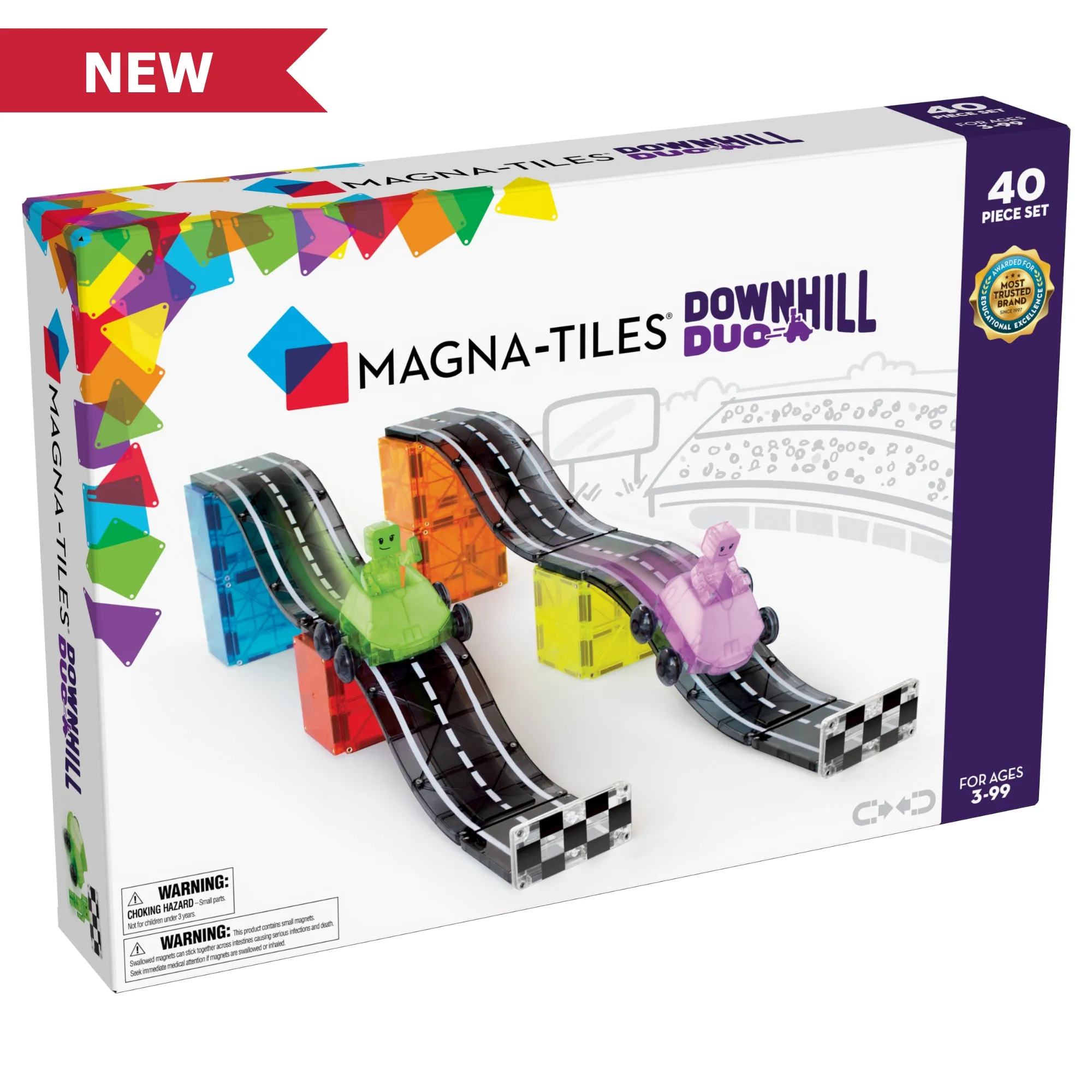 Magna-Tiles | Downhill Duo | 40 pcs