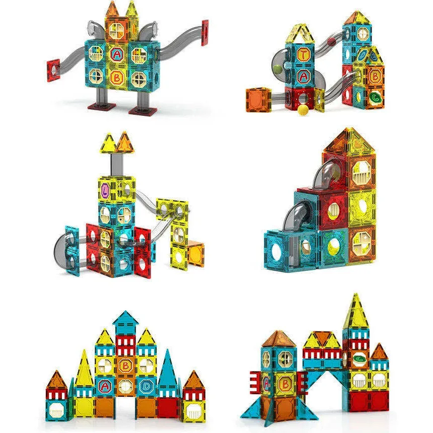 Magnetic Building Blocks Educational STEM Toys-122PCS