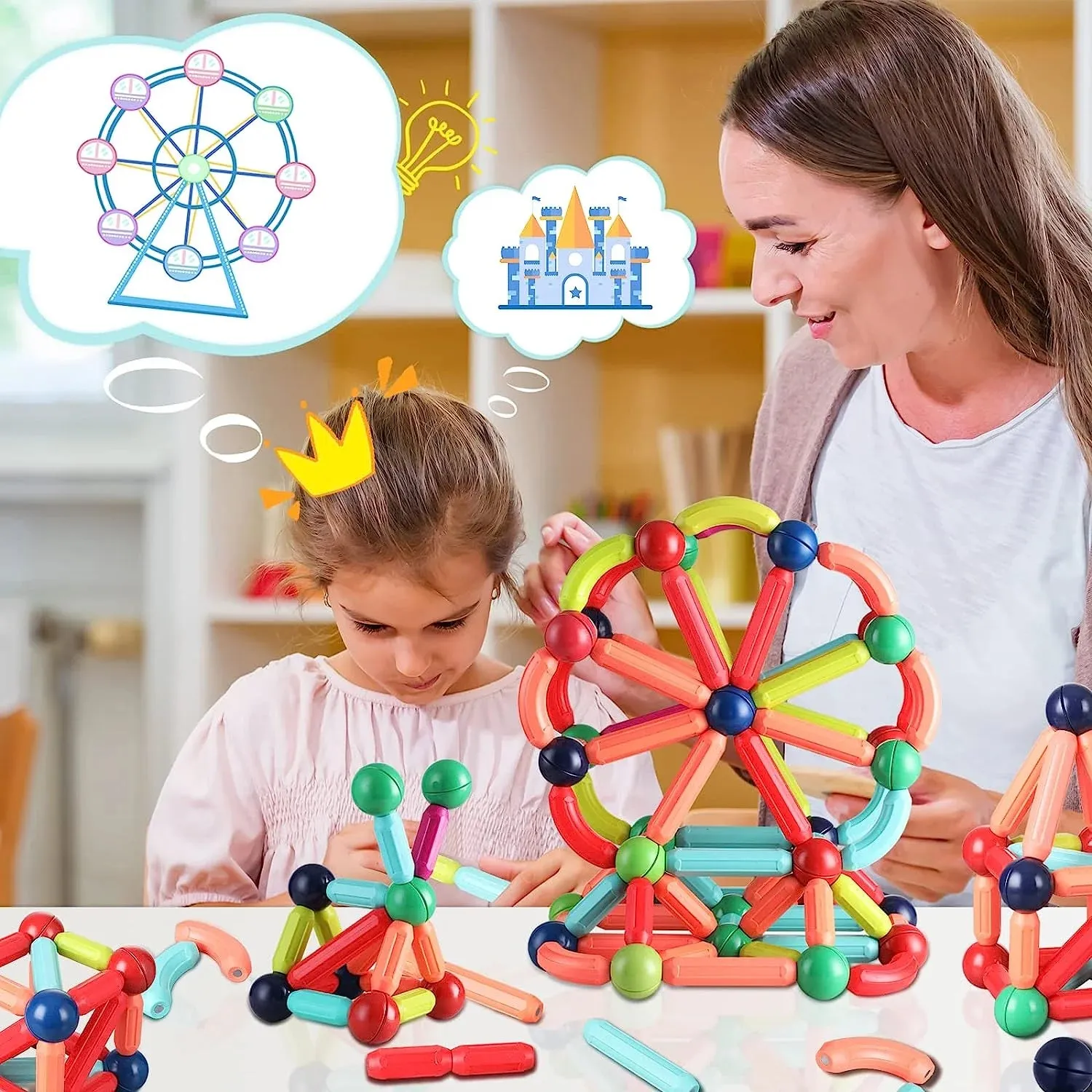 Magnetic Sticks Building Blocks | Kids Early Learning & Development