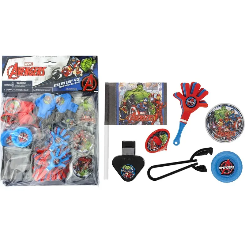 Marvel Avengers Powers Unite Mega Mix Favour Pack - 48 Pc