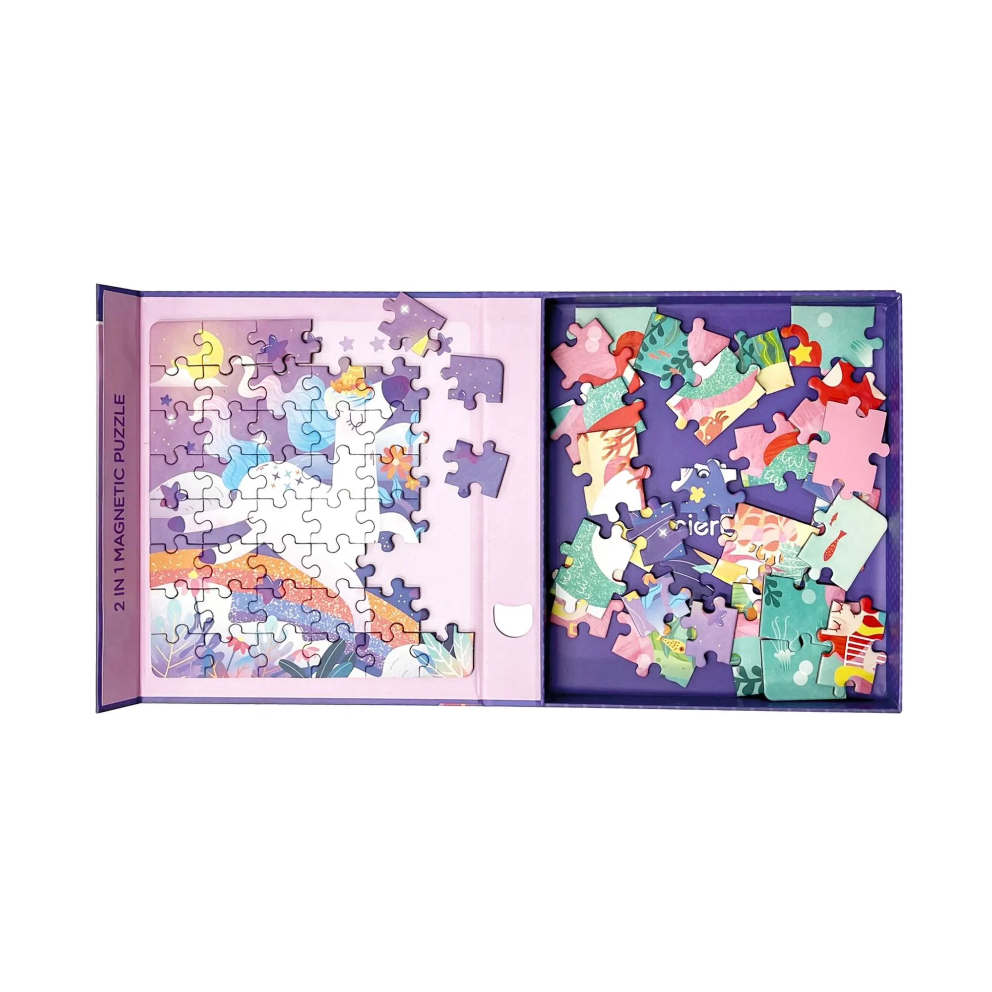 MierEdu 2-In-1 Magnetic Puzzles - Unicorn & Mermaid