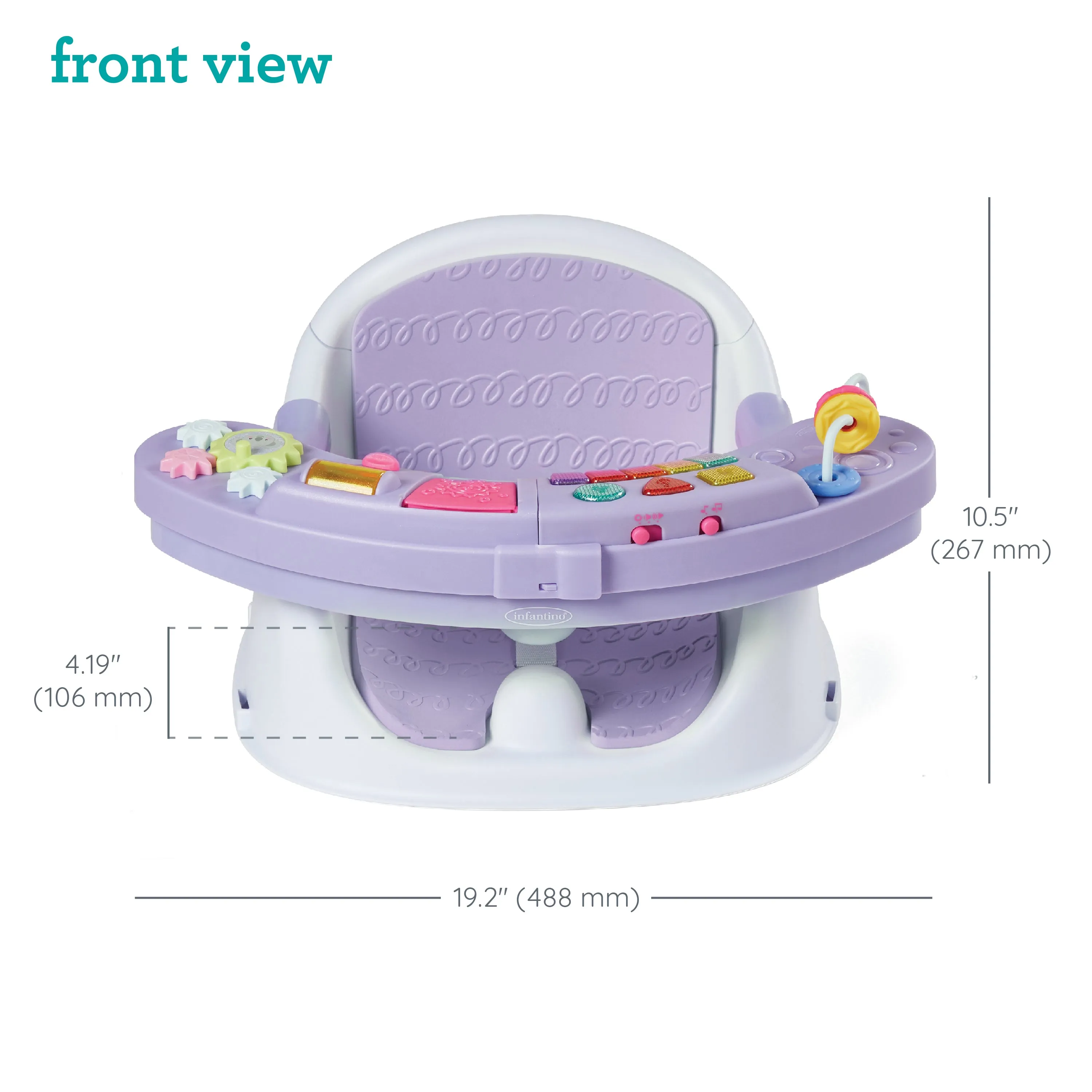 Music & Lights 3-in-1 Discovery Seat & Booster-Lavender