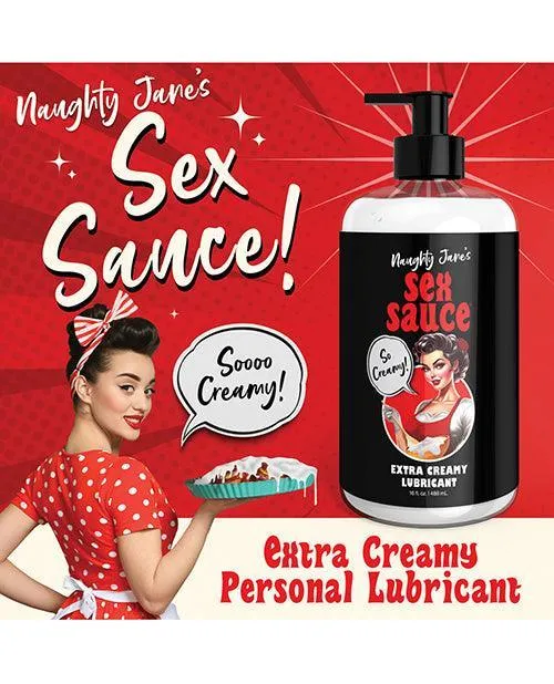 Naughty Jane's Sex Sauce Extra Creamy Lubricant - oz