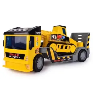 Open Box - Maxx Action 2-N-1 Mega Mover – Construction Truck and Trailer