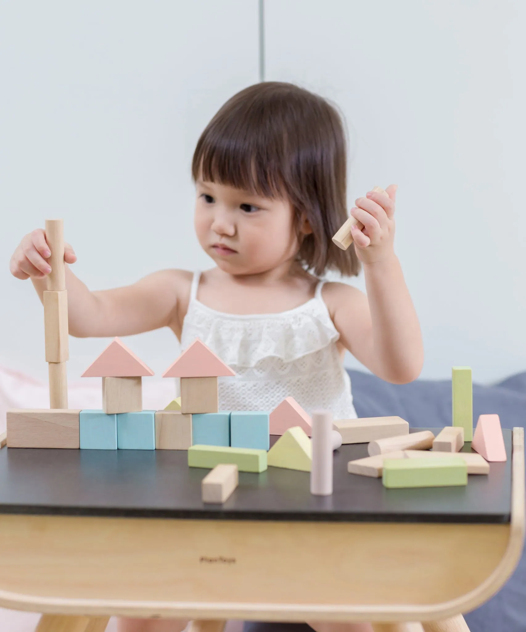 PlanToys 40 Unit Pastel Blocks