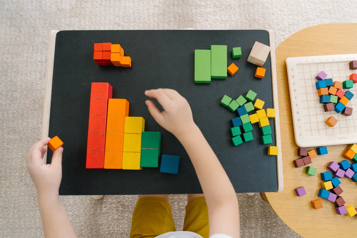 PlanToys Coloured Counting Blocks